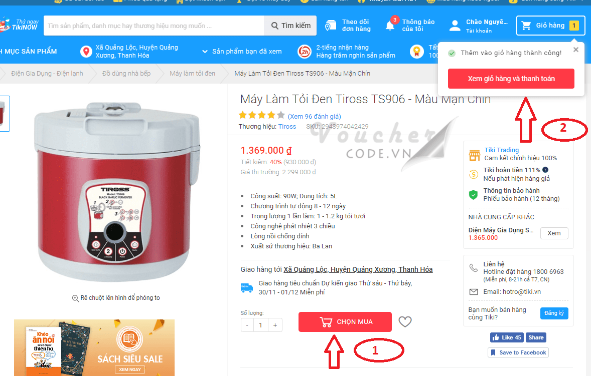 2 Hướng Dẫn Mua Hàng Trên Tiki