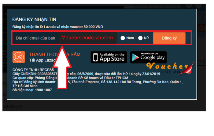B%C6%B0%E1%BB%9Bc 1 Truy c%E1%BA%ADp v%C3%A0o website Lazada 2 Đăng ký nhận tin Lazada và nhận Voucher 50K