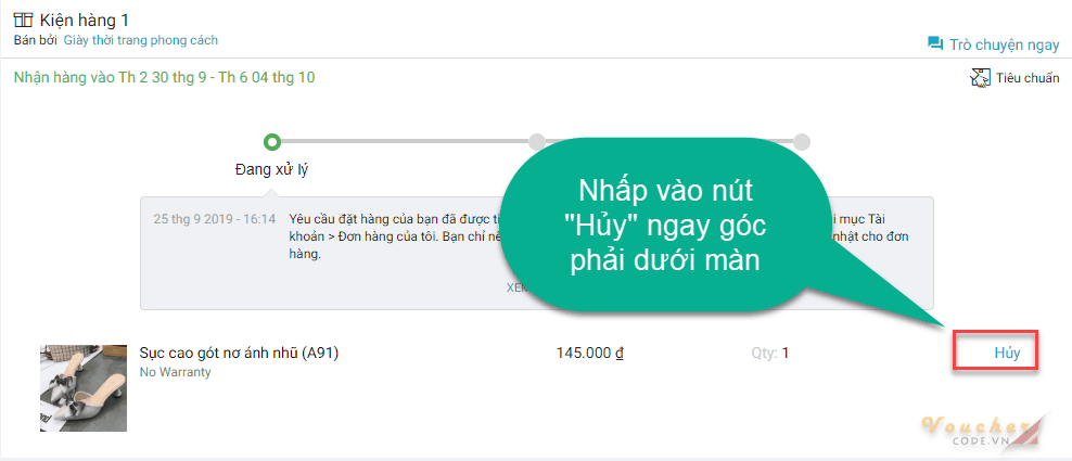 Huong dan huy don hang tren lazada 2 Hướng Dẫn hủy đơn đặt hàng trên Lazada