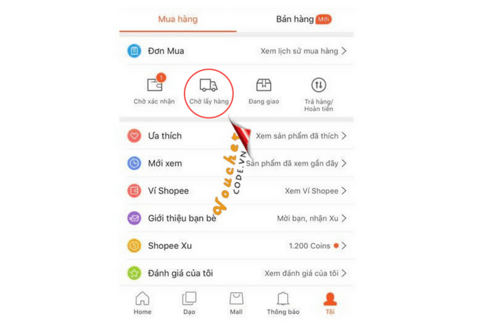 Hủy đơn trong trạng thái đơn hàng đang giai đoạn chờ lấy