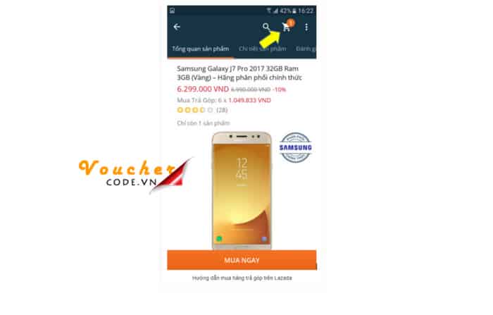 Hướng dẫn các bước mua trả góp trên Lazada