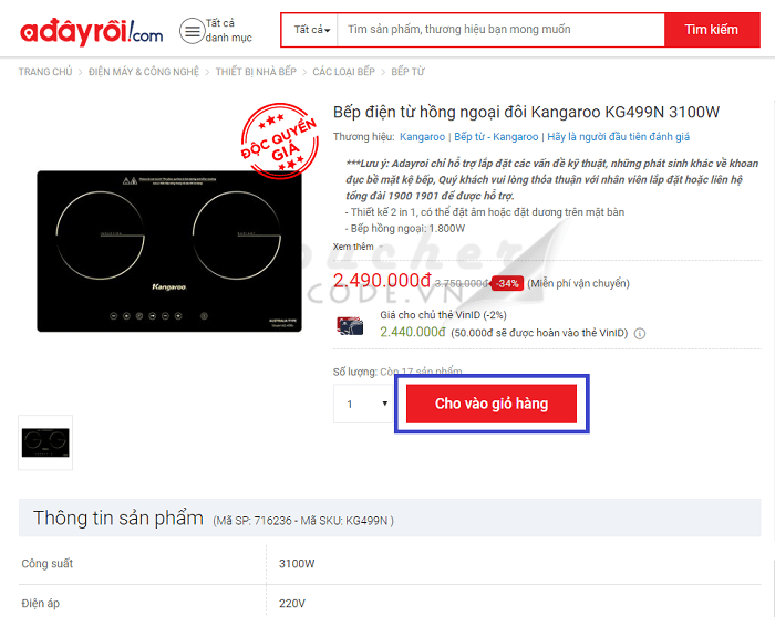 mã giảm giá adayroi, voucher adayroi, mã khuyến mãi adayroi