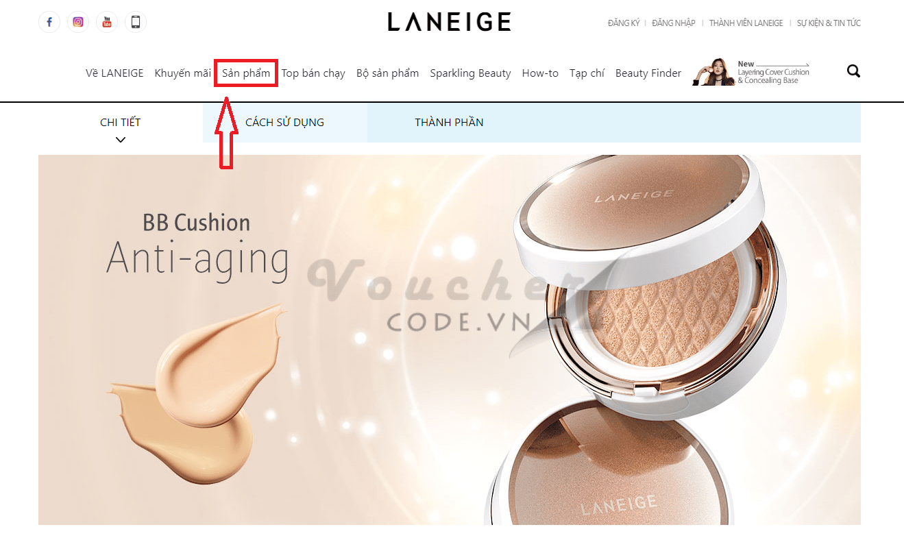 ma giam gia laneige Mã giảm giá LANEIGE, voucher LANEIGE, mã khuyến mãi LANEIGE