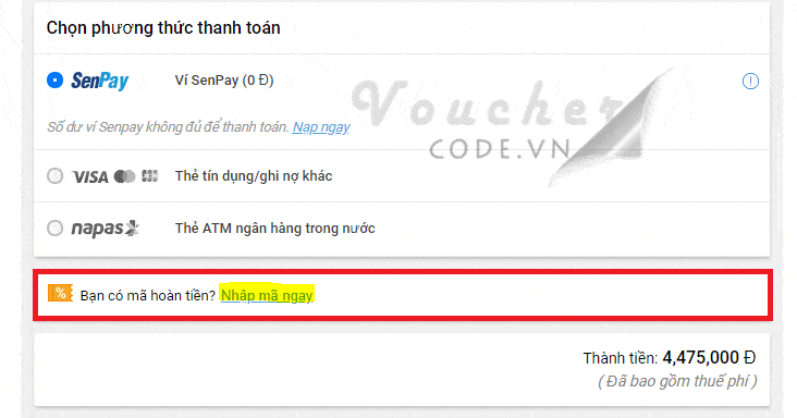 huong dan cai dat va su dung senpay 12 Hướng dẫn cài đặt và nhận ưu đãi từ Senpay
