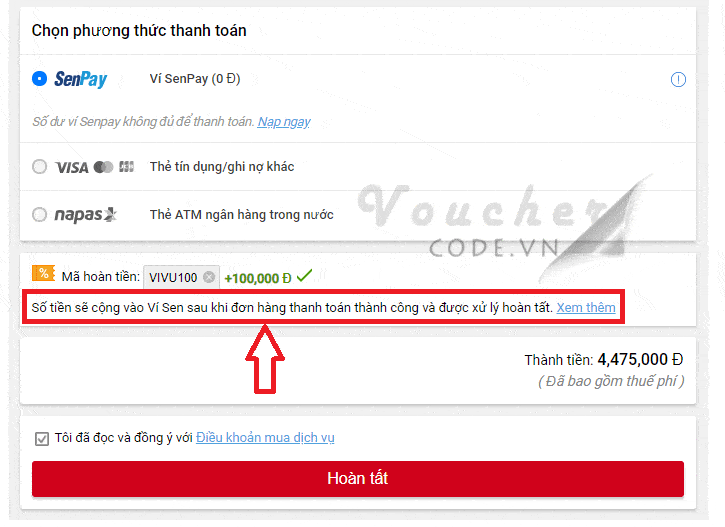 huong dan cai dat va su dung senpay 14 Hướng dẫn cài đặt và nhận ưu đãi từ Senpay