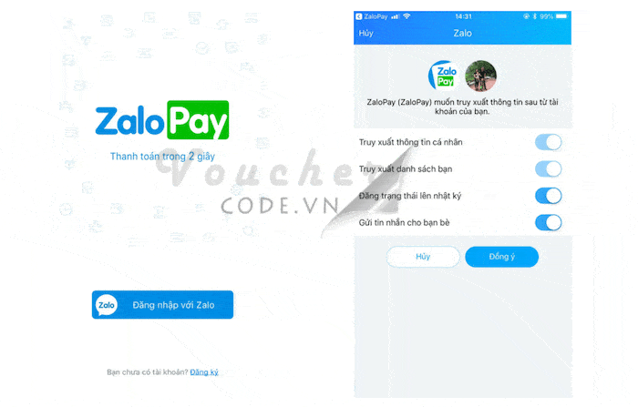 Huong dan cai dat nhan uu dai Zalopay 1 Hướng dẫn cài đặt ZaloPay