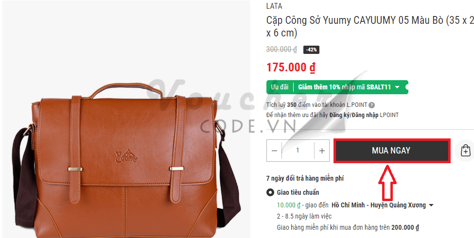 Cach nhap ma giam gia lotte 1 Chọn sản phẩm cần mua