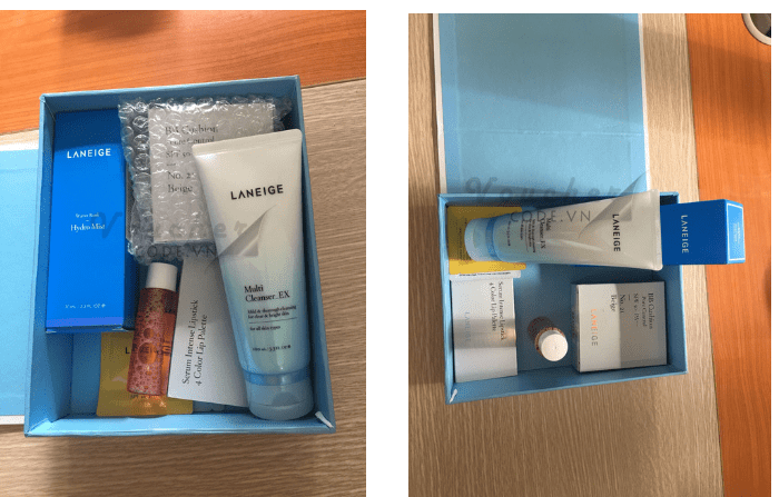 Review mua mỹ phẩm Laneige trên Yes24