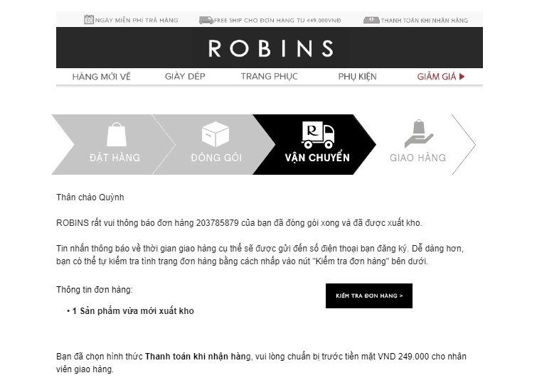 Đánh giá mua hàng trên Robins có tốt không?