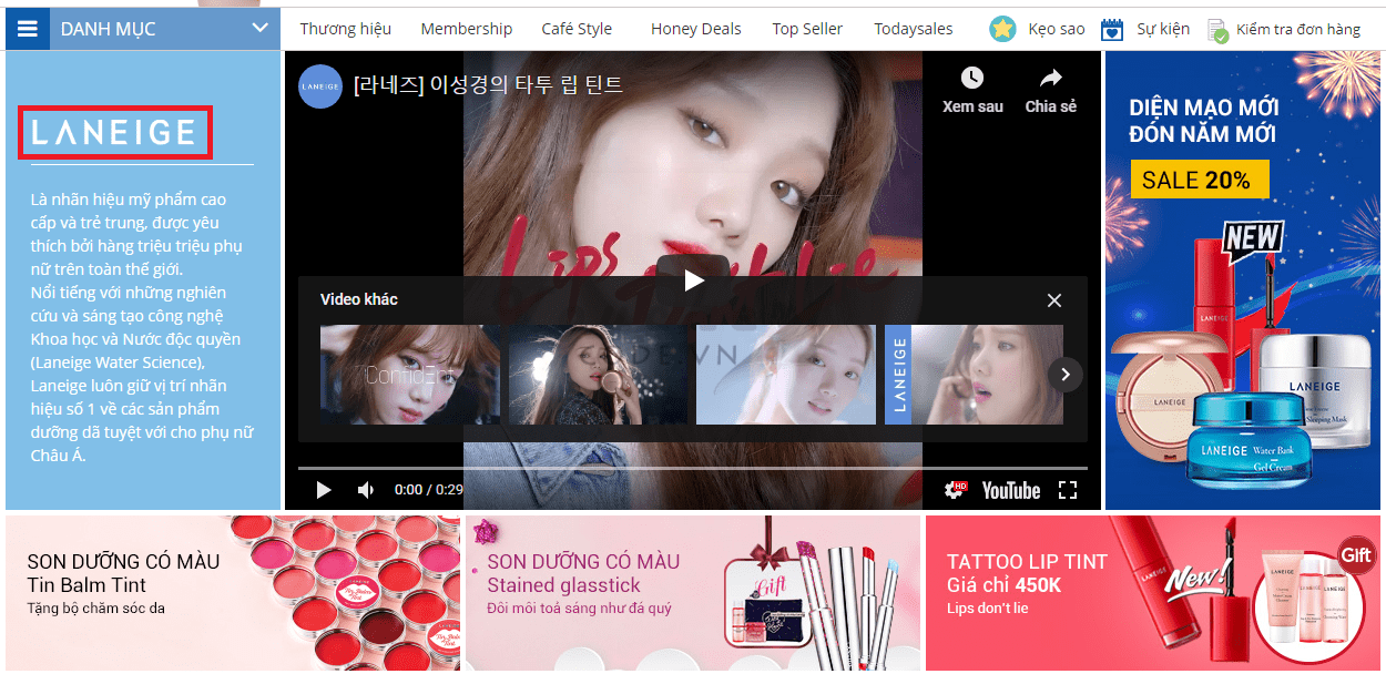 Mua Laneige chính hãng ở đâu?