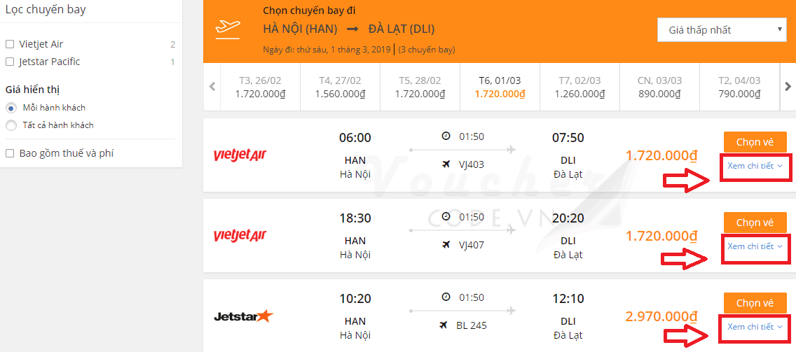 Huong dan dat phong ve may bay vntrip 5 Hướng dẫn đặt phòng khách sạn / vé máy bay trên VnTrip