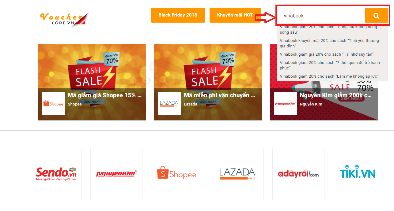 Hướng dẫn lấy mã giảm giá Vinabook