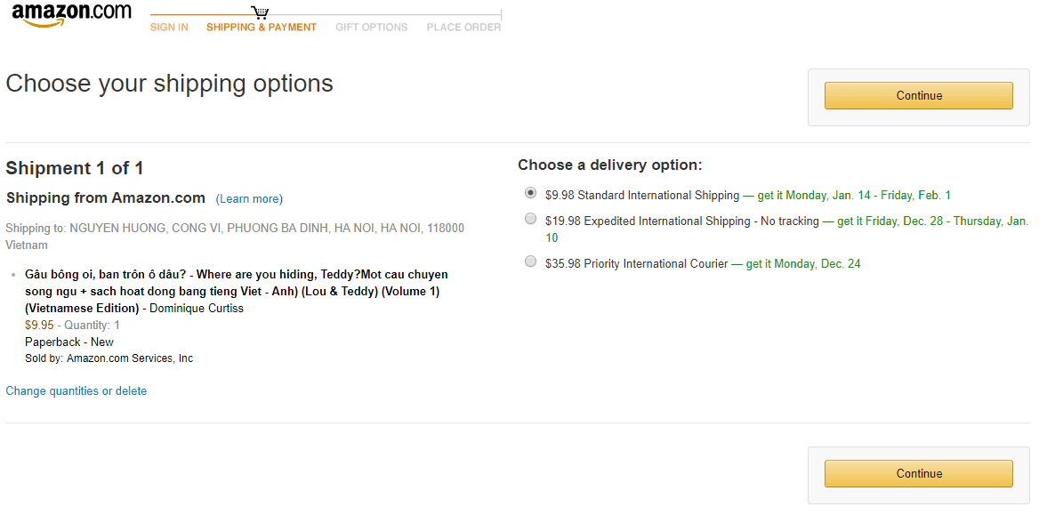 Mẹo mua hàng trên Amazon ship về Việt Nam mới nhất, nhanh nhất