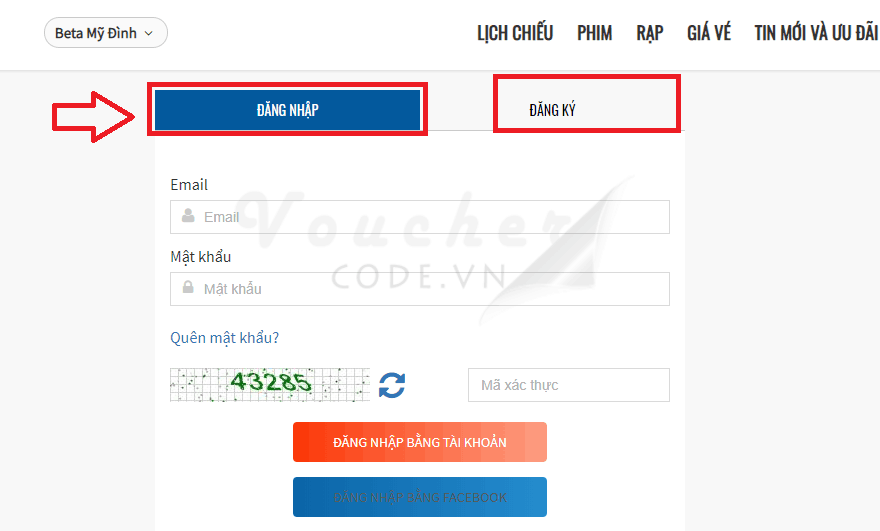 Huong dan dat ve xem phim tren beta 4 Mã giảm giá Beta Cineplex, mua vé xem phim chỉ với 45K