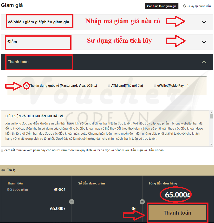 Mã giảm giá Lotte Cinema, Voucher mua vé xem phim Lotte 9K