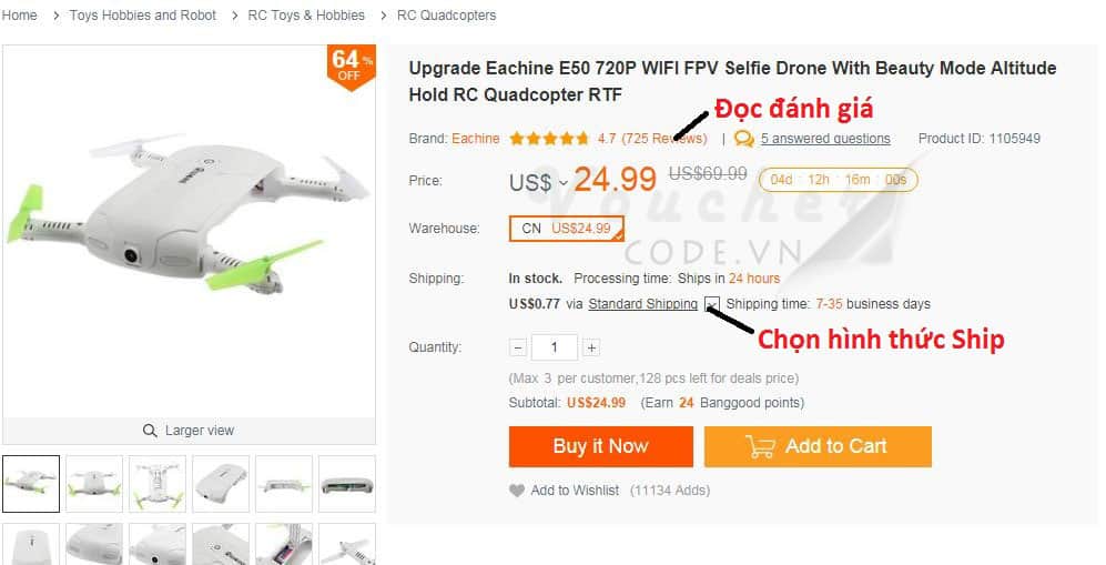 huong dan mua hang tai banggood 6 Hướng dẫn mua hàng trên Banggood
