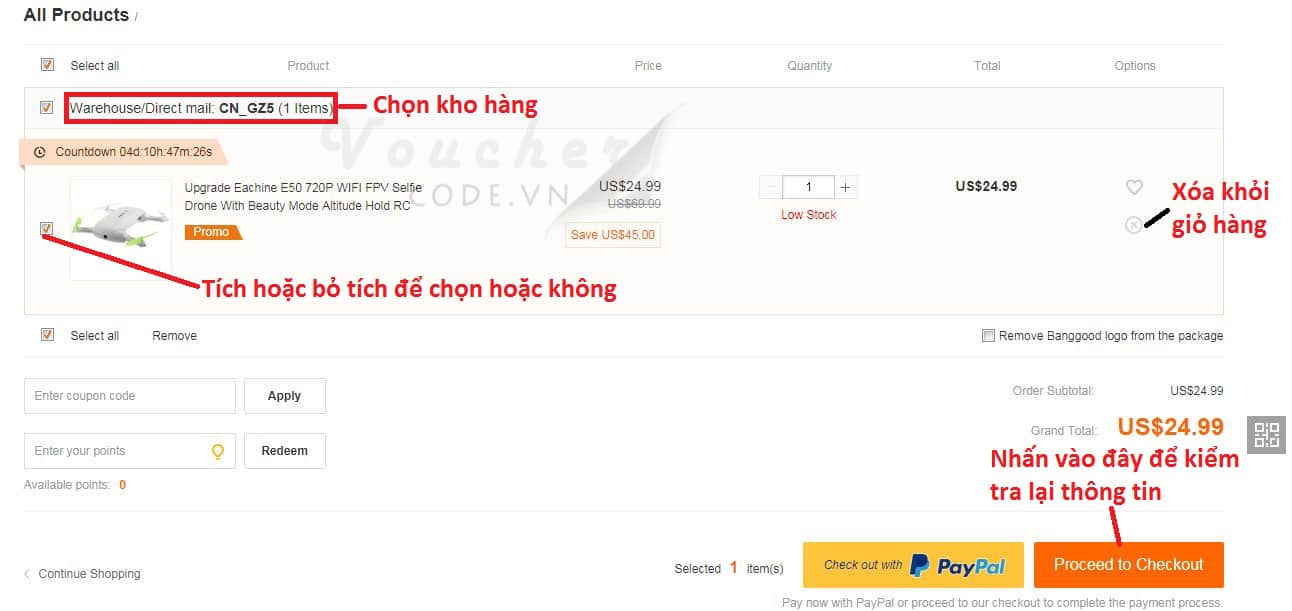 huong dan mua hang tai banggood 7 Hướng dẫn mua hàng trên Banggood