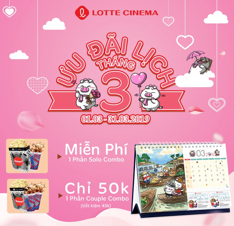 Mã giảm giá Lotte Cinema, Voucher mua vé xem phim Lotte 9K