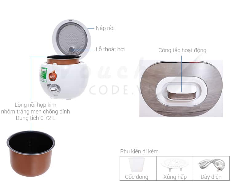 noi com dien sharp 6 Top 5 nồi cơm điện mini của Nhật đáng tiền nhất hiện nay