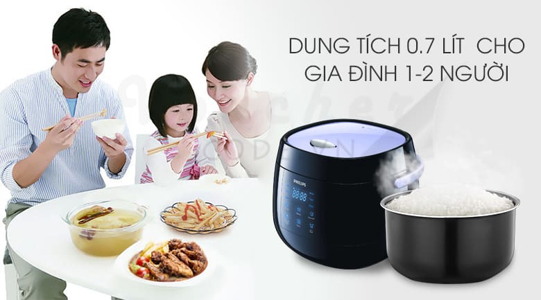 noi com dien tu philips 8 Top 5 nồi cơm điện mini của Nhật đáng tiền nhất hiện nay