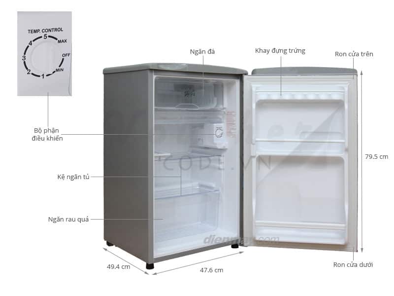 top 5 tu lanh mini duoi 3 trieu Funiki FR 91CD 90 l%C3%ADt 2 Top 5 tủ lạnh dưới 3 triệu đáng mua nhất hiện nay