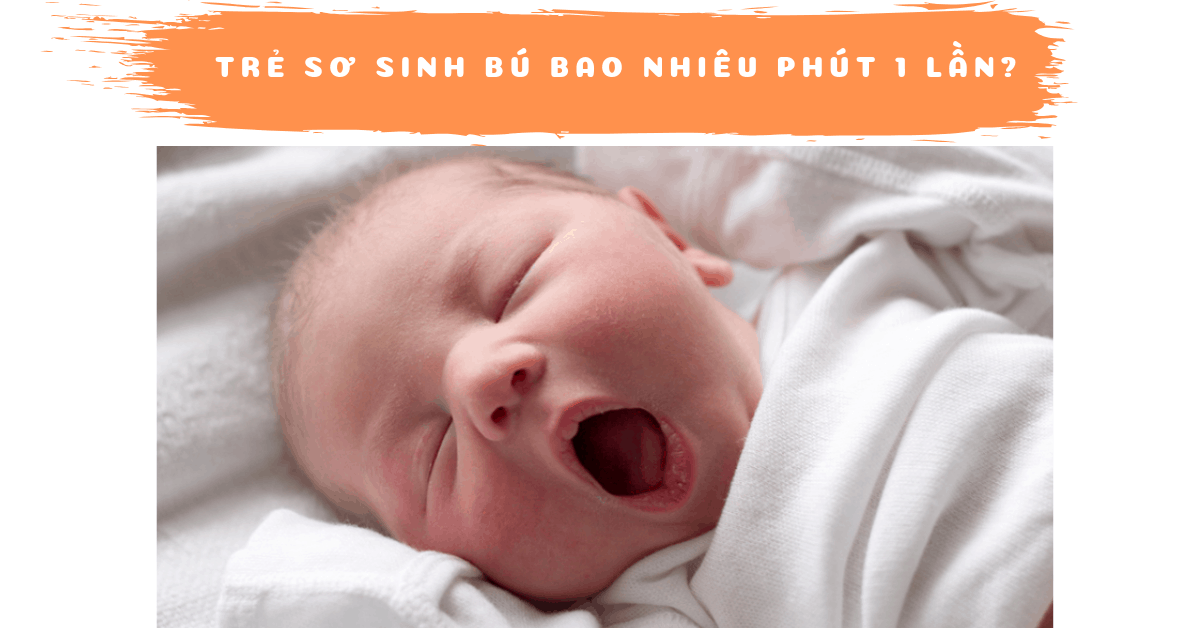 Kinh nghiệm nuôi con: Trẻ sơ sinh bú bao nhiêu phút 1 lần?