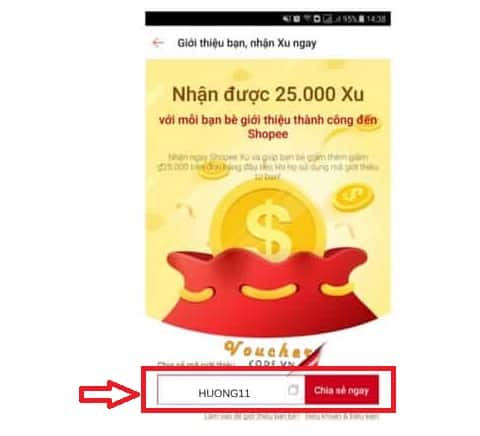 H%C6%B0%C6%A1ng dan nhan ma gioi thieu shopee cho khach hang moi 2 Hướng Dẫn Nhận Mã giảm giá Shopee cho khách hàng mới