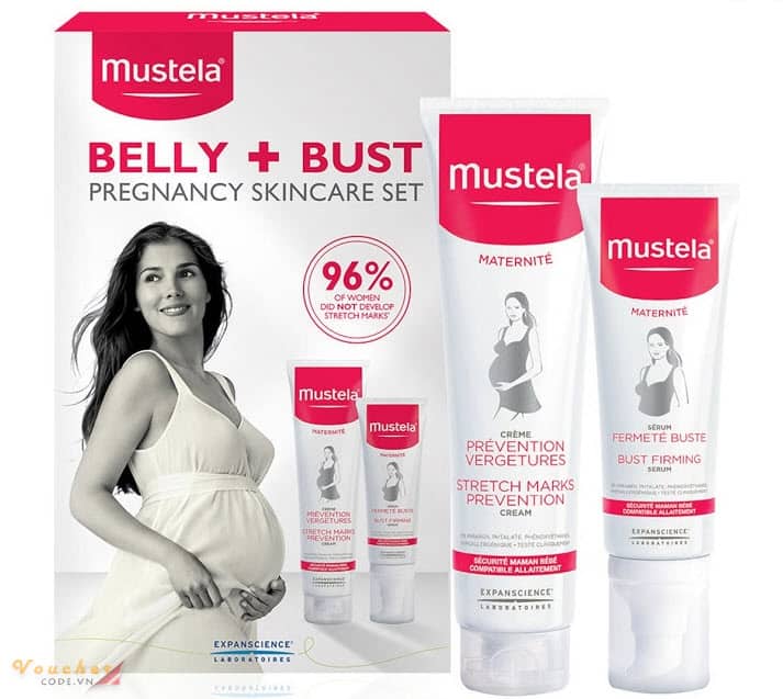 Kem duong da an toan cho ba bau 4 Kem dưỡng da Mustela