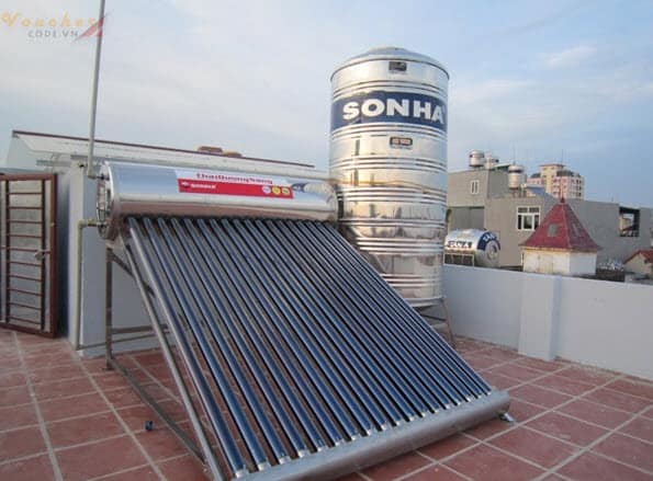 May nuoc nong nang luong mat troi loai nao tot 5 Máy nước nóng năng lượng mặt trời Sơn Hà
