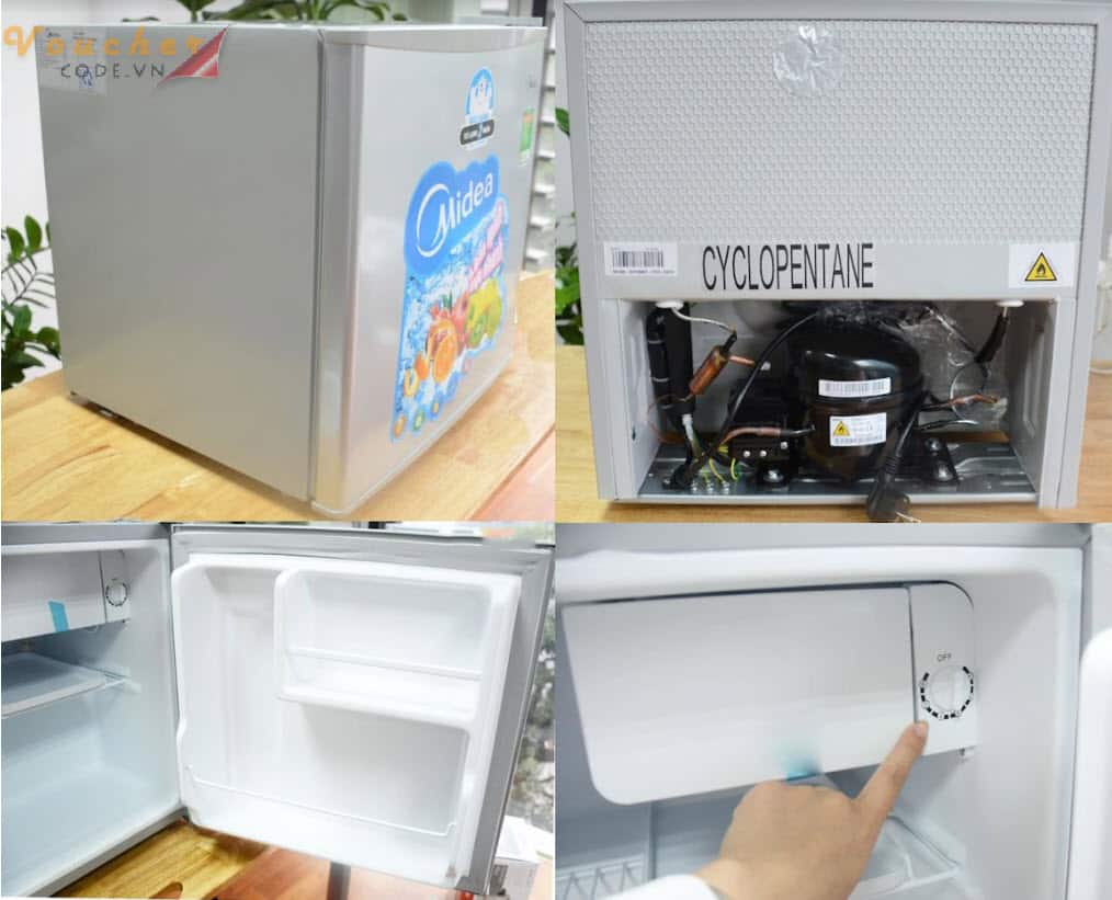 Top 5 tu lanh mini 50 lit 4 Tủ lạnh mini MIDEA 50L
