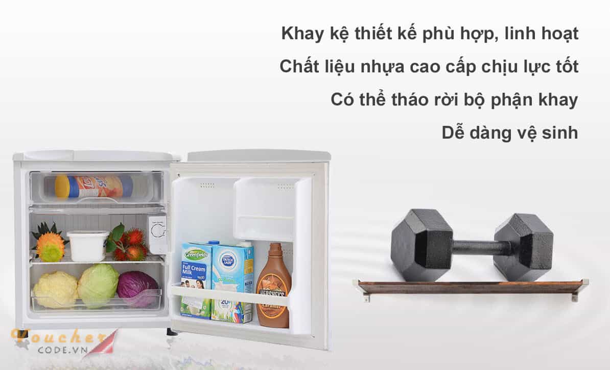 Top 5 tu lanh mini 50 lit 5 Tủ lạnh mini Sanyo SR-5KR 50L