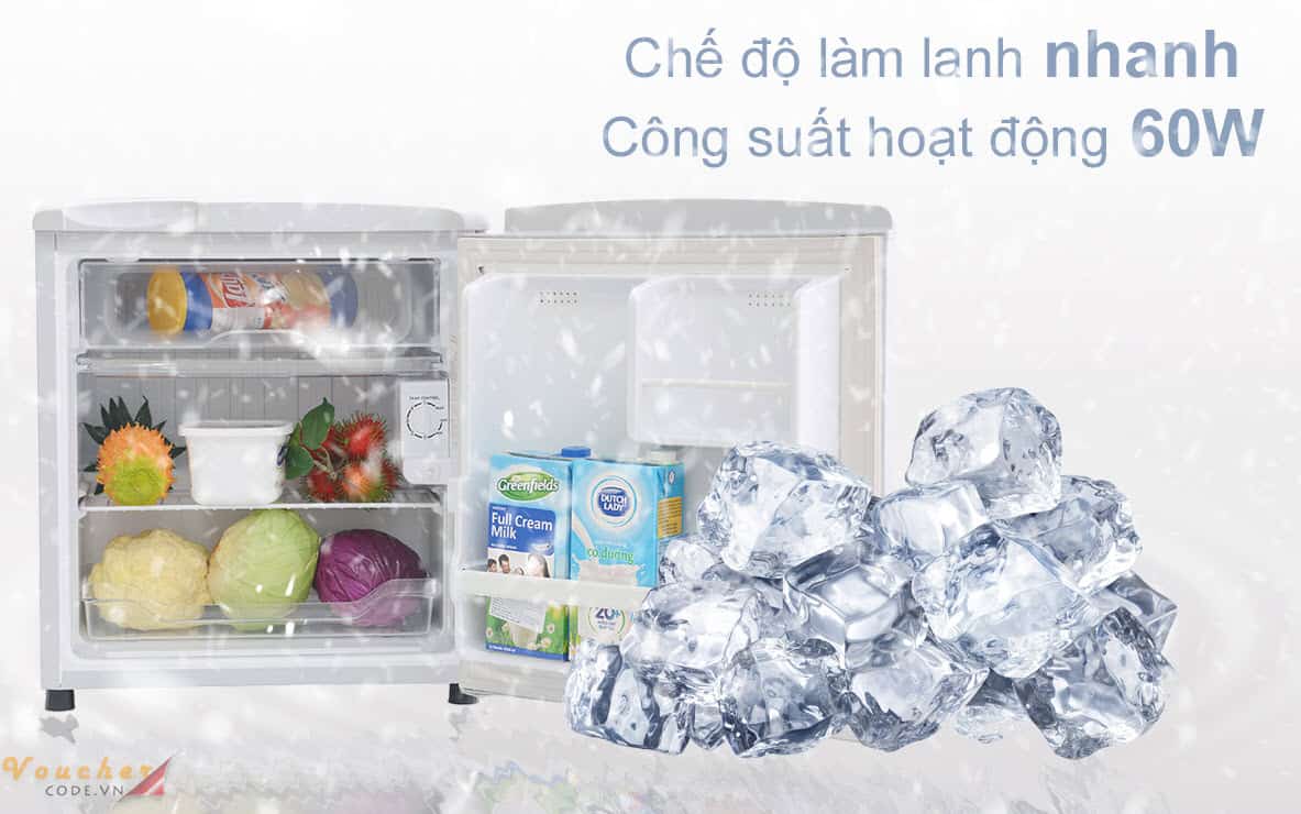 Top 5 tu lanh mini 50 lit 6 Tủ lạnh mini Sanyo SR-5KR 50L