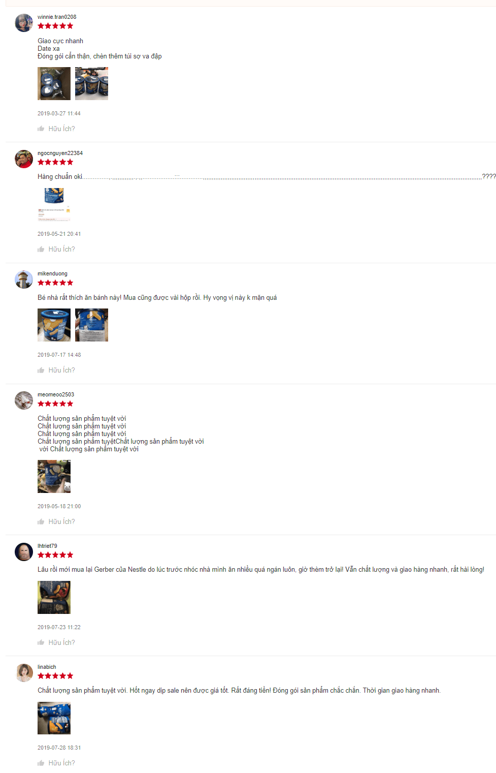 Đánh giá bánh ăn dặm Gerber