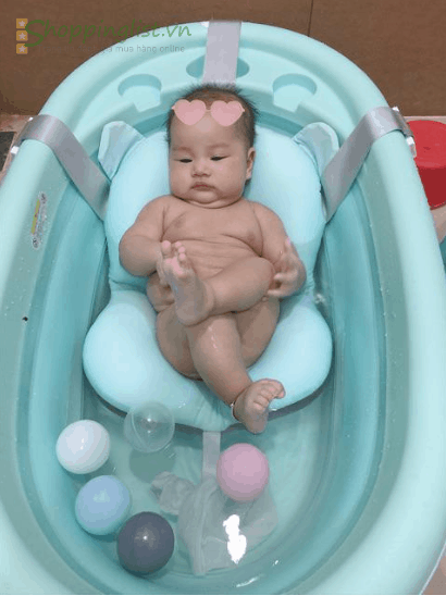 Chau tam cho be loai nao tot 3 Chậu tắm gấp gọn size cực to