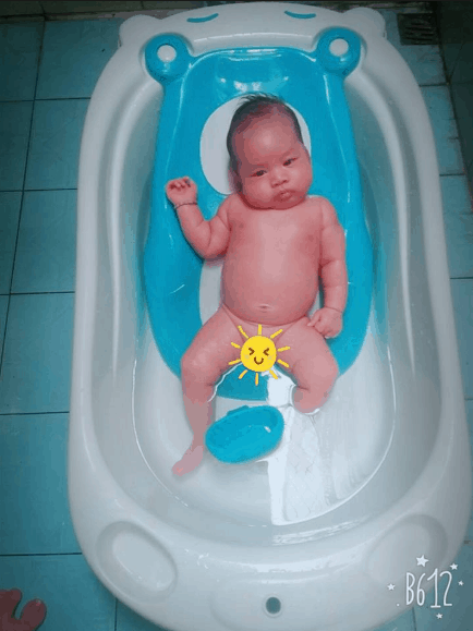 Chau tam cho be loai nao tot 4 2 gau Babyhop Chậu Tắm Gấu Babyhop