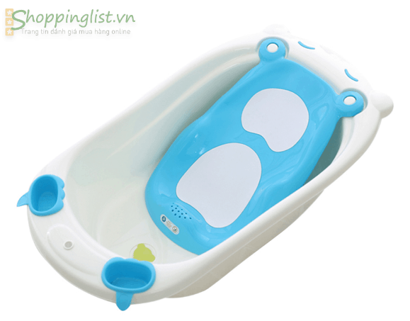Chau tam cho be loai nao tot 4 gau Babyhop Chậu Tắm Gấu Babyhop
