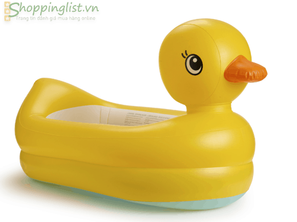 Chau tam cho be loai nao tot 6 Munchkin Chậu Tắm Phao Vịt Vàng Munchkin