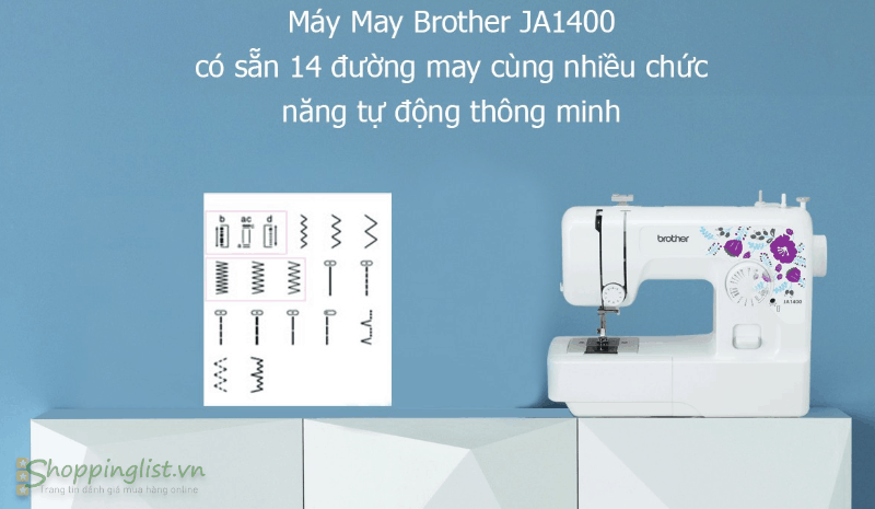 Nen mua may may gia dinh loai nao Brother JA1400 Máy may gia đình Brother JA1400