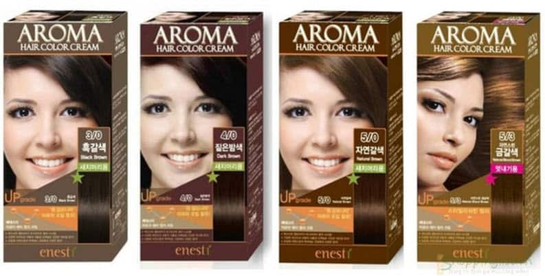 Top 5 thuoc nhuom toc ben mau nhat 7 Thuốc nhuộm tóc Aroma