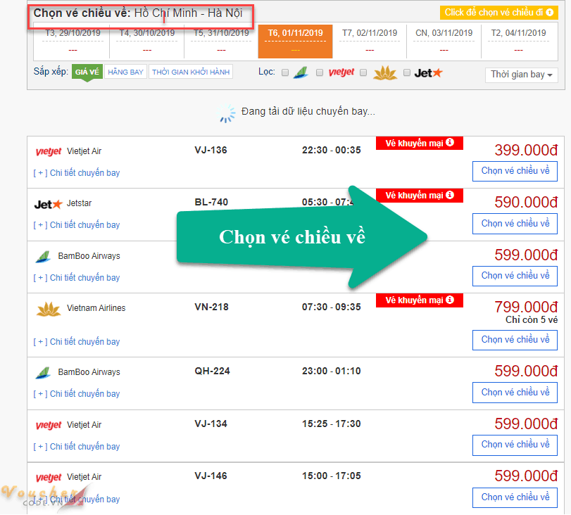 Huong dan dat ve may bay tren bestprice 2 Hướng dẫn đặt vé máy bay trên Bestprice