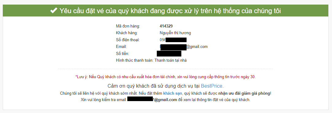 Huong dan dat ve may bay tren bestprice 5 Hướng dẫn đặt vé máy bay trên Bestprice