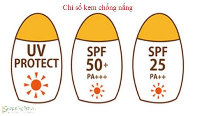 Kem chong nang hang ngay loai nao tot 7 Chỉ số SPF trong kem chống nắng là gì