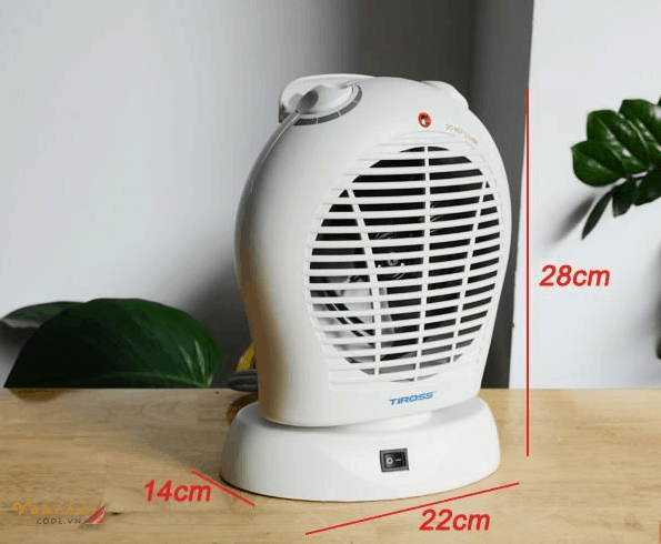 quat suoi loai nao tot 8 Quạt sưởi hai chiều Tiross TS944
