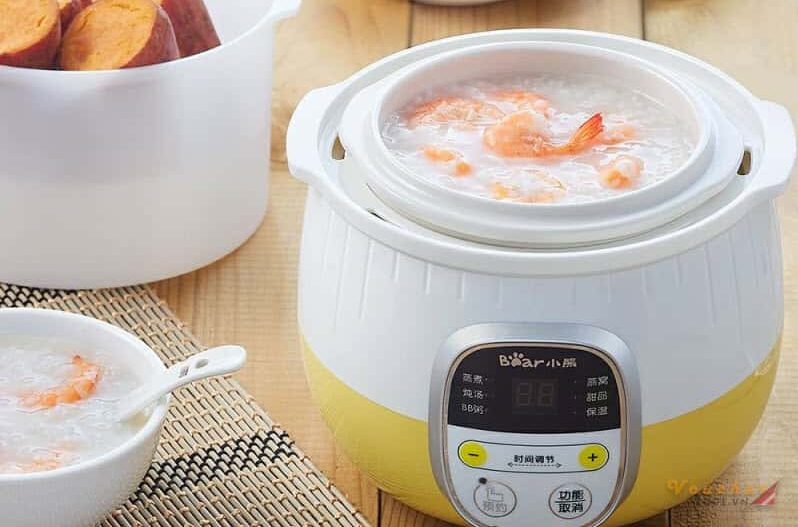 Hướng dẫn sử dụng nồi nấu cháo chậm cho bé 