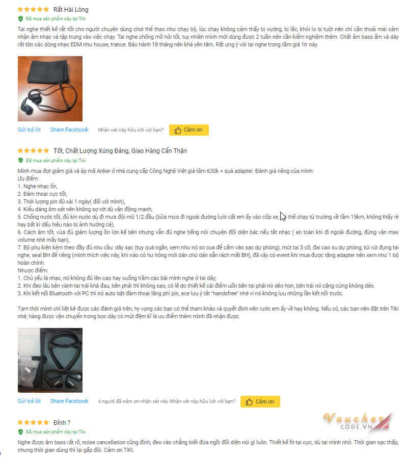 Đánh giá khách hàng về Anker Soundbuds Sport NB10
