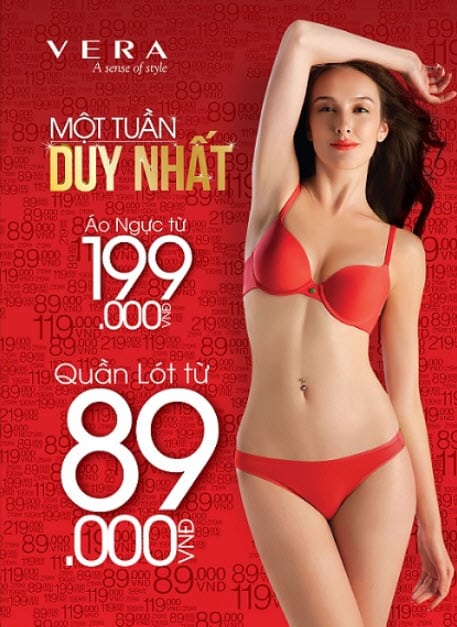 Thương hiệu đồ lót nữ rẻ đẹp Vera