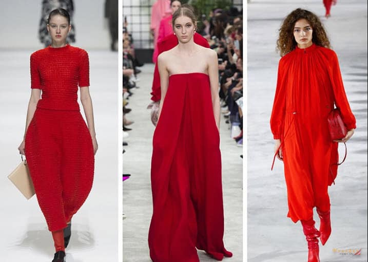 Xu hướng màu sắc thời trang xuân hè năm 2020: Đỏ tươi.