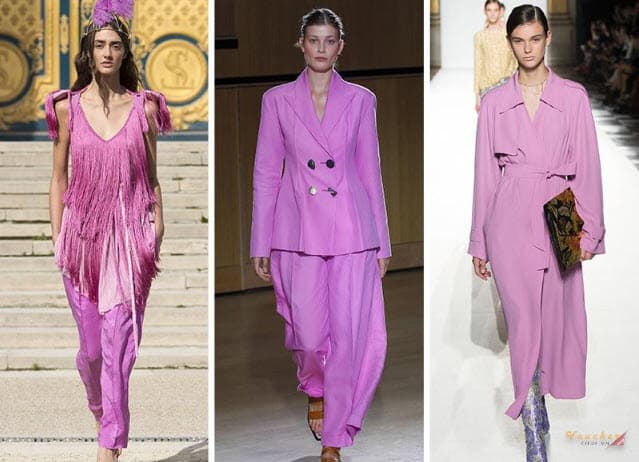 Xu hướng màu sắc thời trang xuân hè năm 2020: Màu tím.