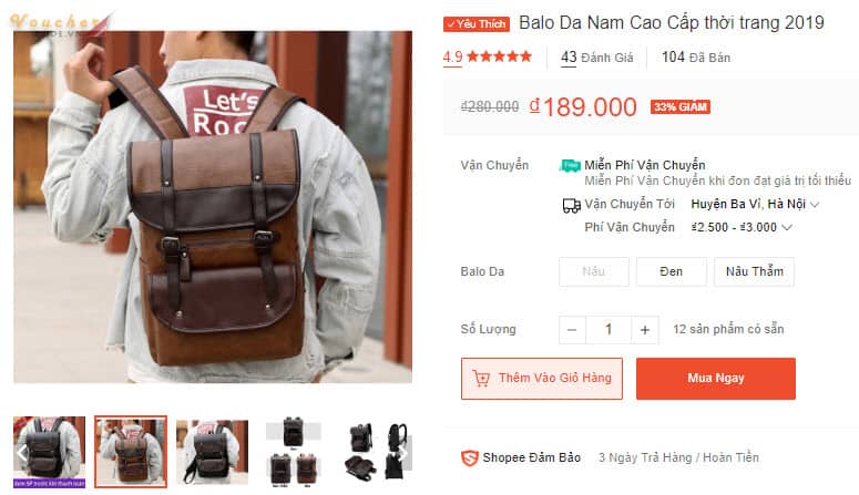 balo nam dep 14 Balo Da Nam Cao Cấp thời trang 2019