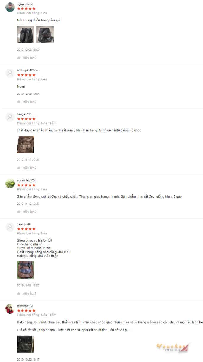 balo nam dep 15 Đánh giá khách hàng